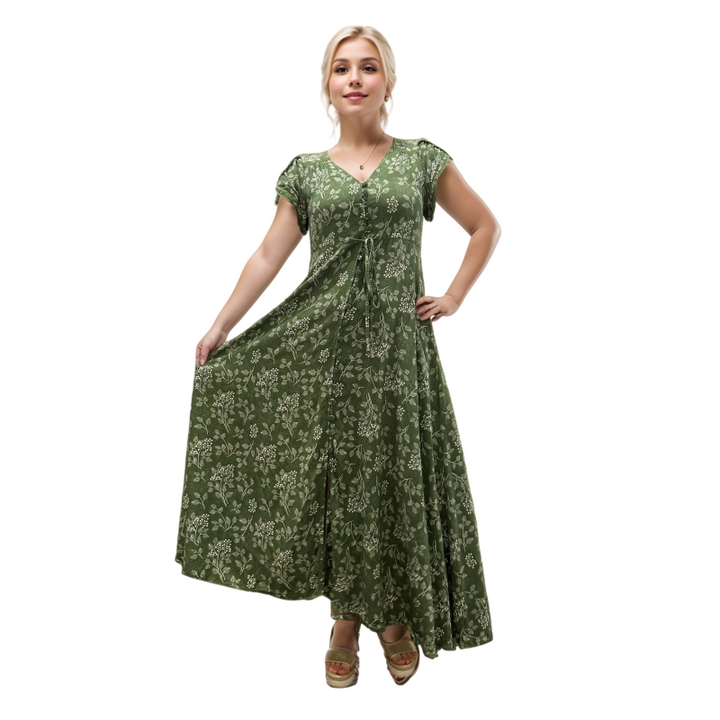 Amelia dress-Green