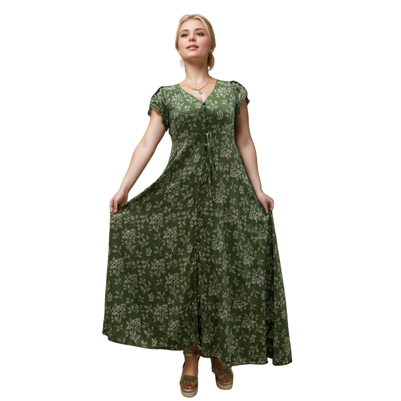 Amelia dress-Green