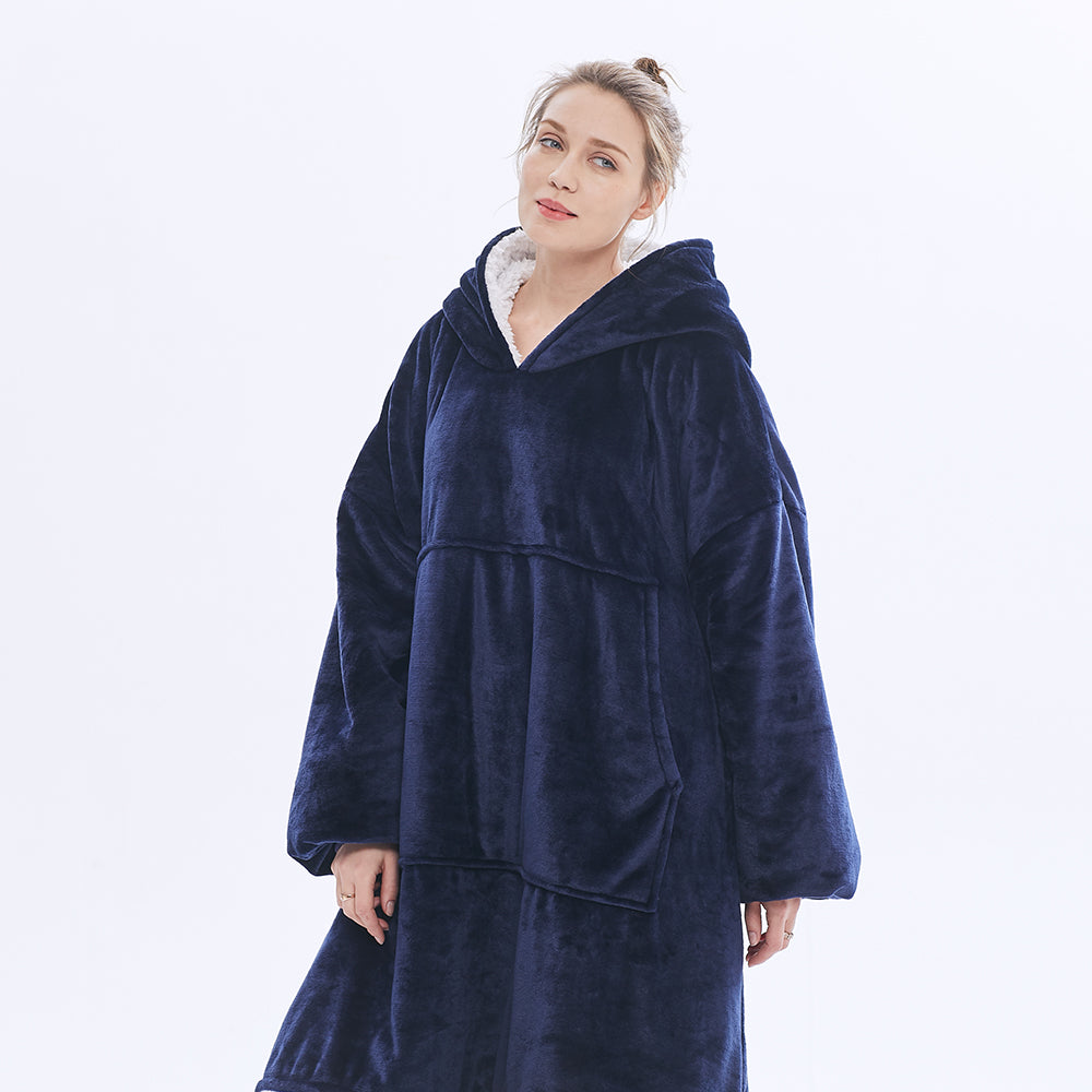 Navy Blanket Hoodie