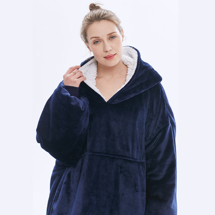 Navy Blanket Hoodie