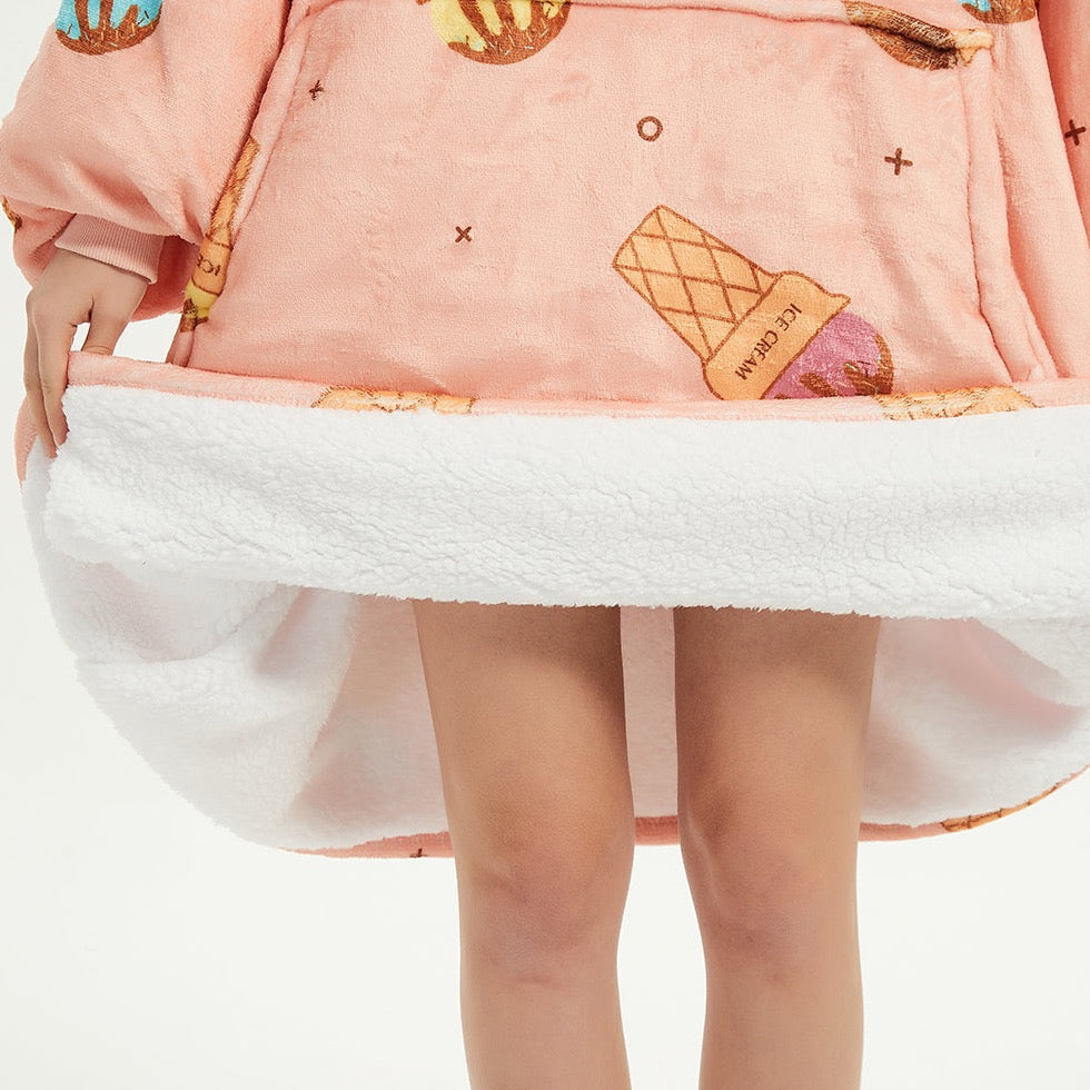 Ice Cream Blanket Hoodie