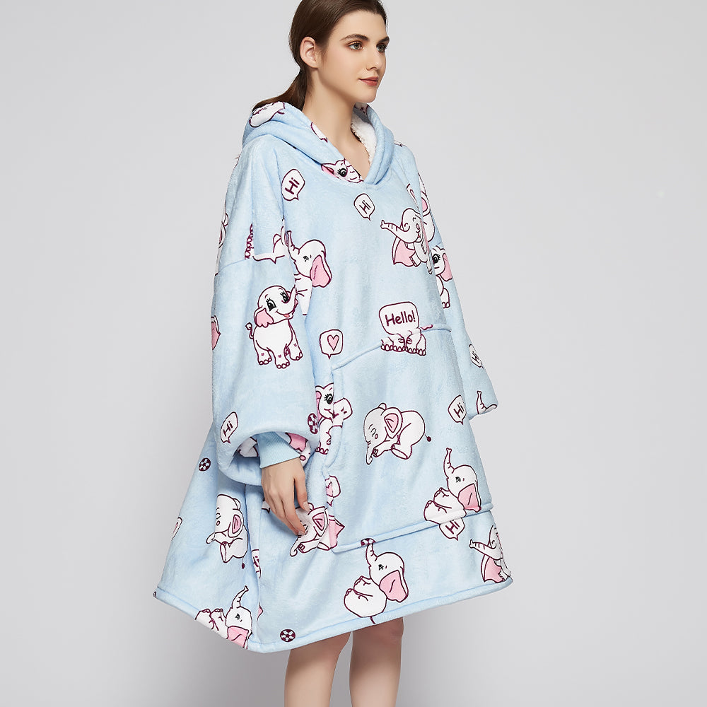 Elephant Blanket Hoodie