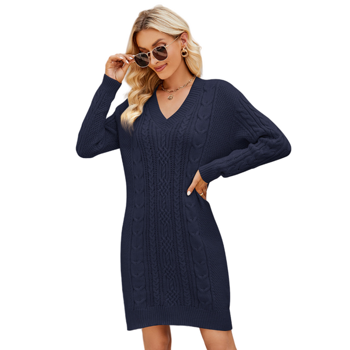 Ivy Knit Dress-Navy