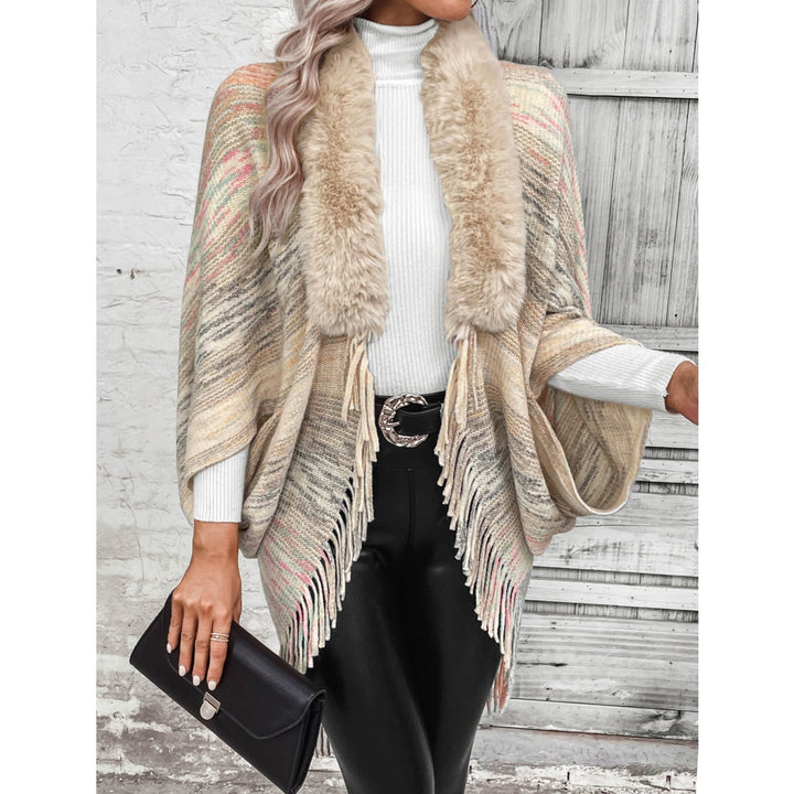 Tassel Fluffy Knit Cardigan