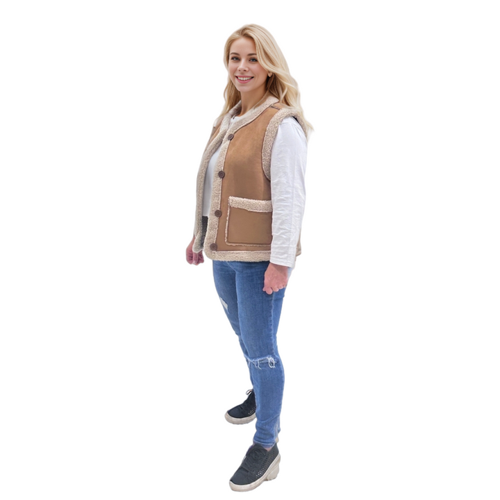 Reversible Mustang Sherpa Vest